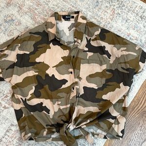 Madewell camo button down